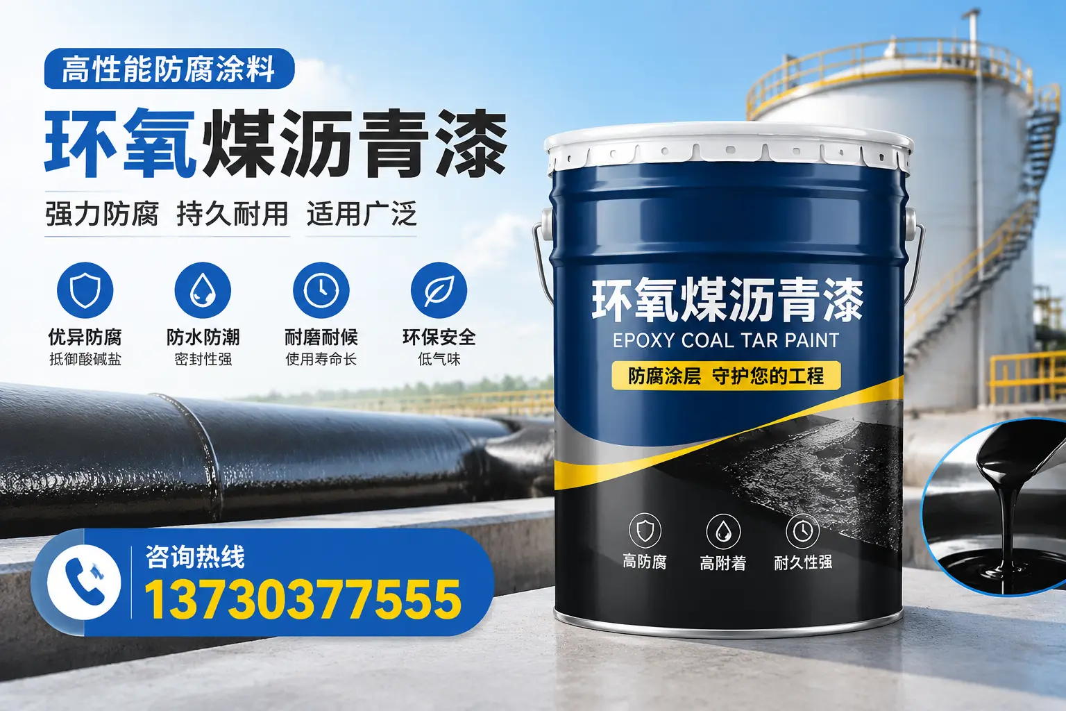 环氧煤沥青漆的耐久性分析，适合许昌的使用场景